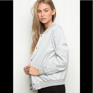 Brandy Melville Nella Italian bomber jacket snap